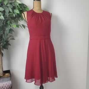 Ever Pretty Red Burgundy Formal Sleeveless Dress Size 8